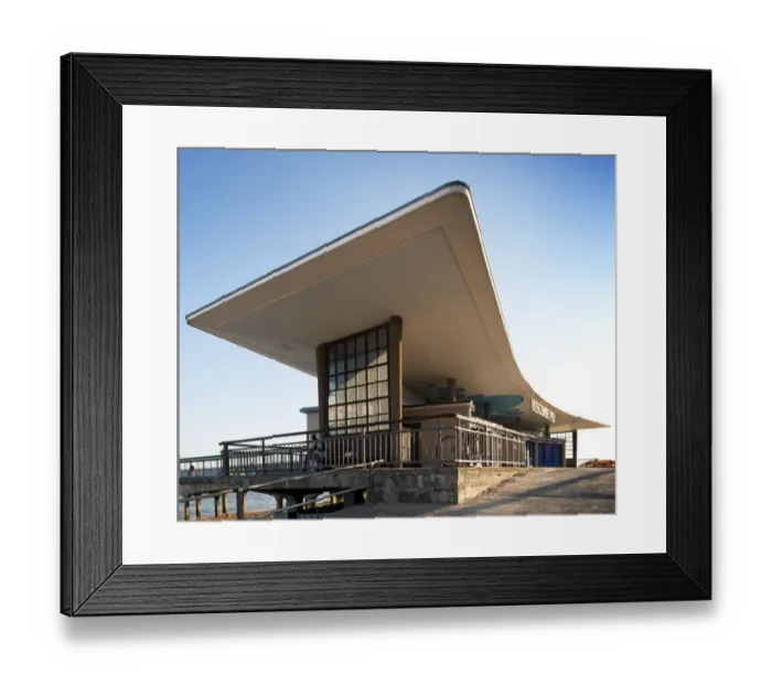 Framed Print : Boscombe Pier entrance DP162125