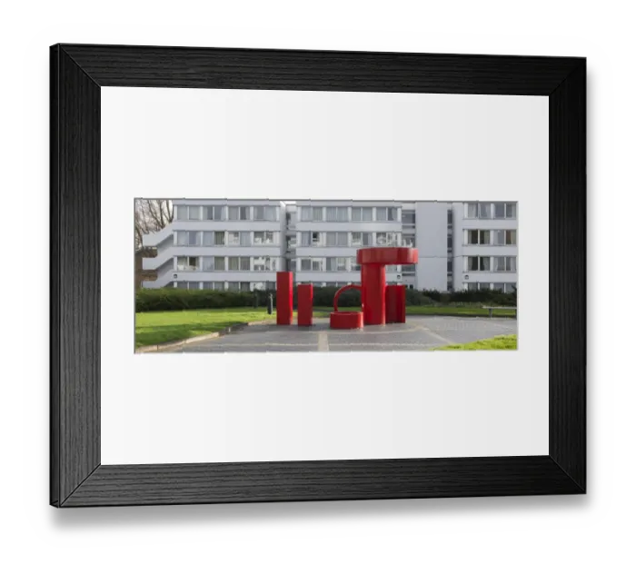 Framed Print : Schottlander - Series of Shapes in Red DP181025