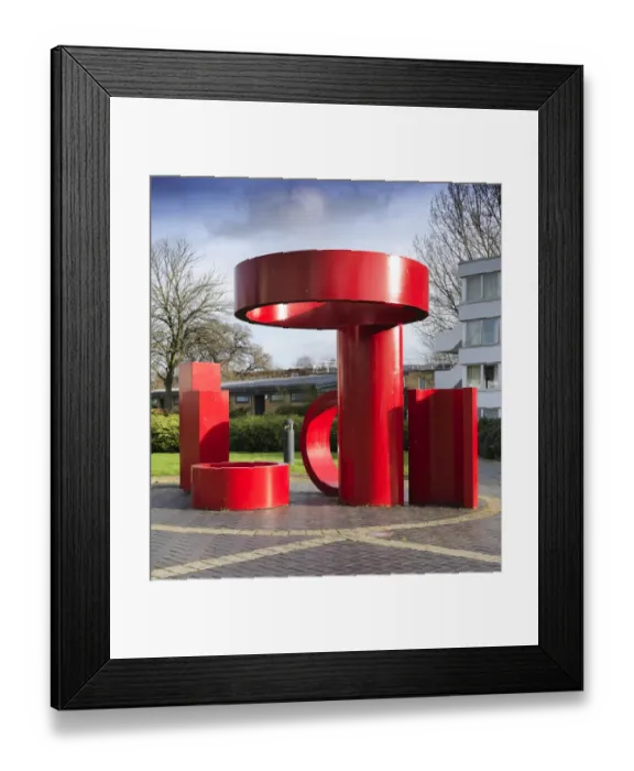 Framed Print : Schottlander - Series of Shapes in Red DP181027