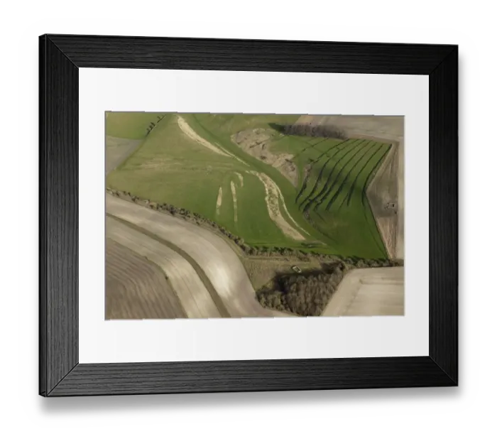 Framed Print : Strip lynchets 27608_003