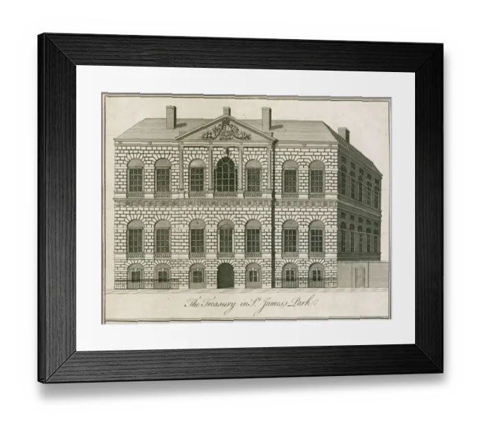 Framed Print : The Treasury, 1750s 6C_WHI_1750_A