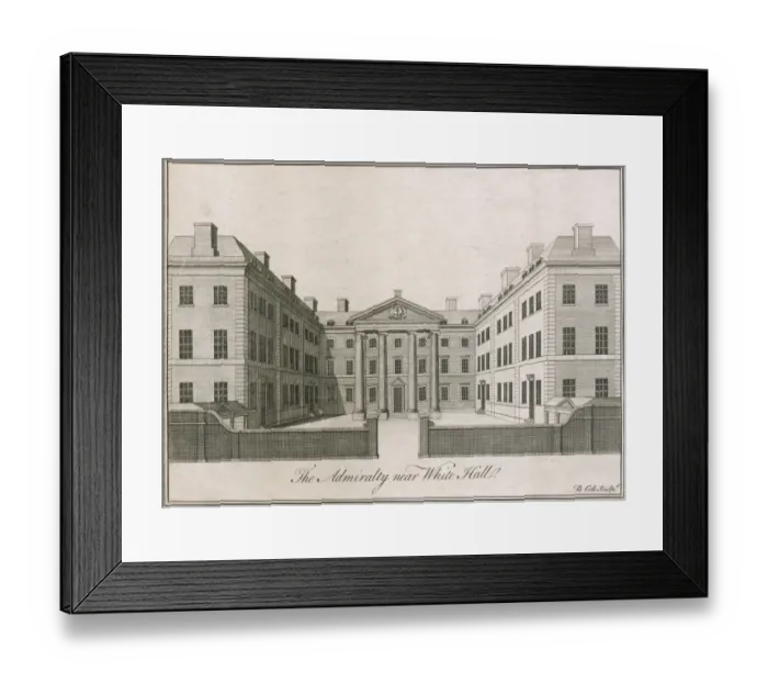 Framed Print : The Admiralty, Whitehall 1750s 6C_WHI_1750_B