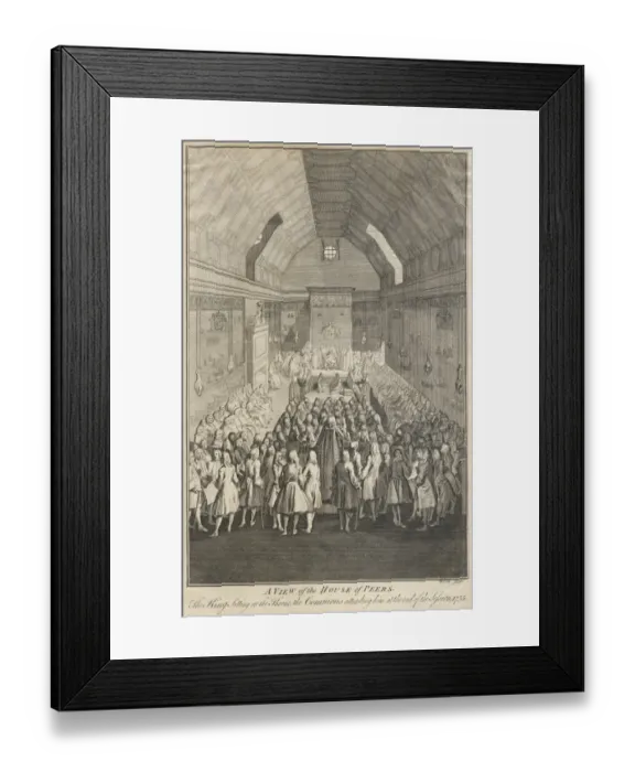 Framed Print : House of Lords, 1755 6L_LOR_1755 Framed Print : House of Lords, 1755 6L_LOR_1755