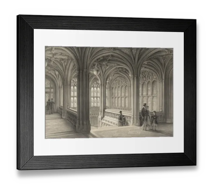 Framed Print : Peers staircase, 1860 6L_LOR_1860