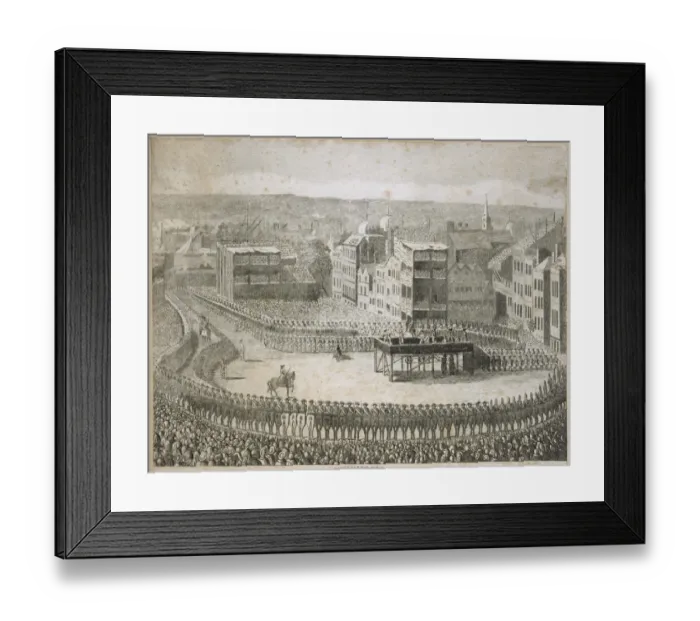 Framed Print : Executing Jacobite lords 9M_HIL_1745