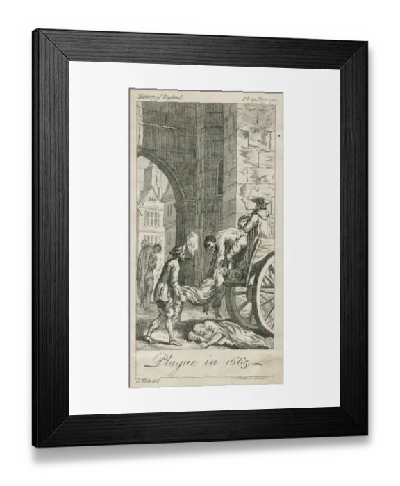 Framed Print : Collecting plague victims 65J_HOL_1665_A