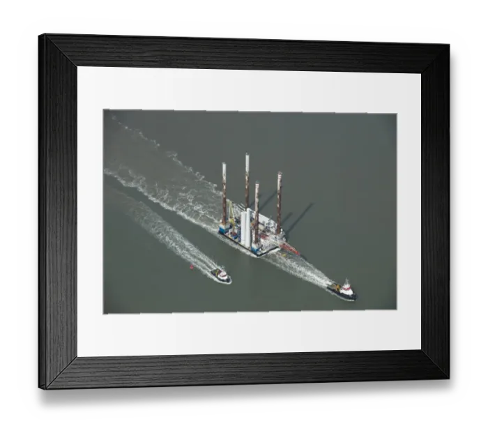 Framed Print : Wind farm construction 27509_004