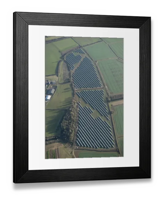 Framed Print : Solar Farm 27373_002 Framed Print : Solar Farm 27373_002