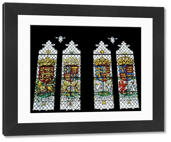Stained glass windows, Eltham Palace K020351