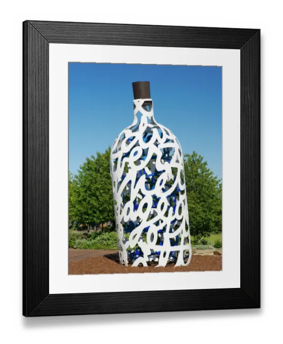 Framed Print : Oldenburg  /  van Bruggen - Bottle of Notes DP169355