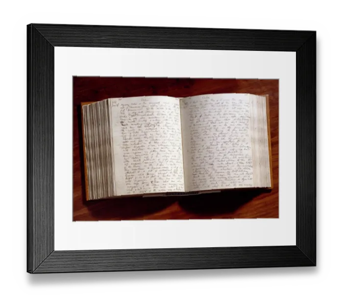 Framed Print : Darwins Beagle Diary K990368