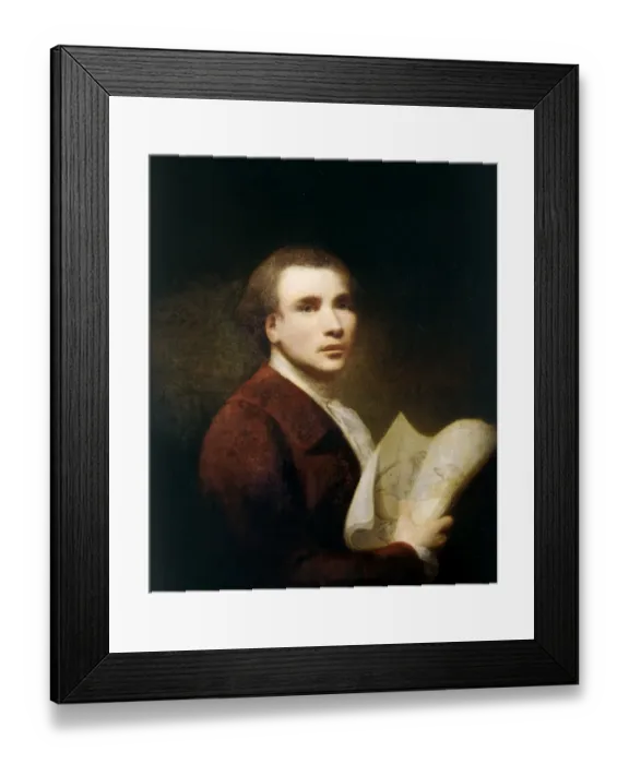 Framed Print : Wright of Derby - Self Portrait J970286