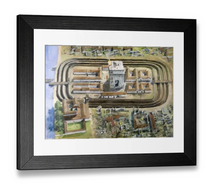 Framed Print : Richborough Roman Fort J980020