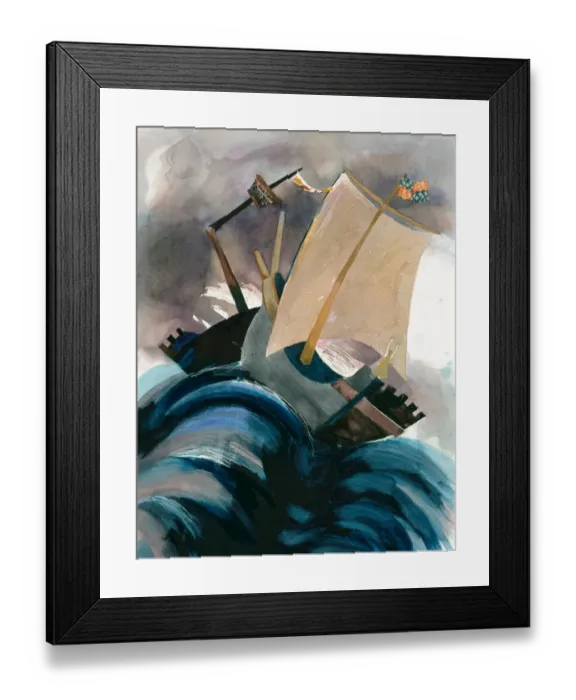 Framed Print : Battle of Winchelsea IC257_009