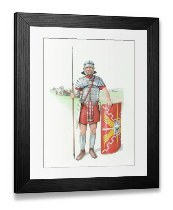 Framed Print : Roman legionary soldier IC048_145