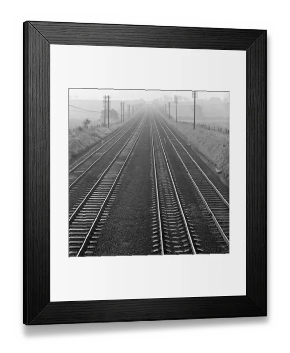 Framed Print : Railway lines a080321