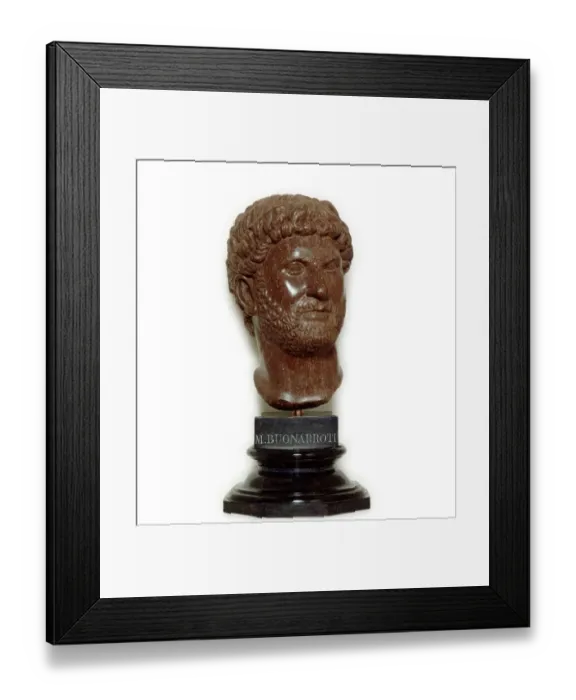 Framed Print : Bust of Emperor Hadrian K000206