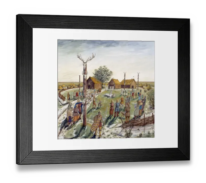 Framed Print : Danebury Hill Fort J920870