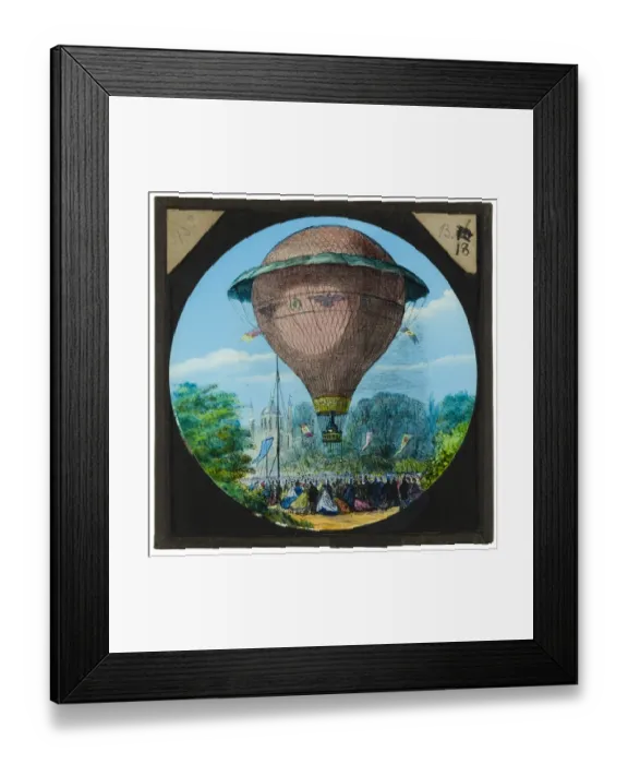 Framed Print : First manned hydrogen balloon CVS01_01_015