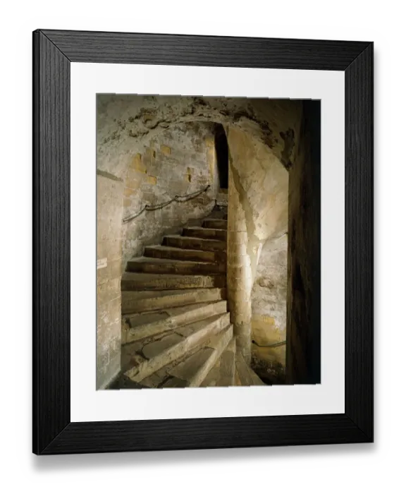 Framed Print : Dover Castle south staircase J870615