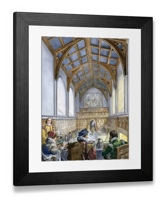 Framed Print : Great Hall, Old Wardour Castle J990034
