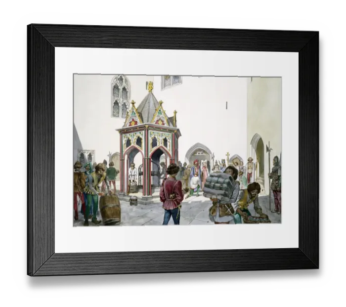 Framed Print : Courtyard, Old Wardour Castle J990032 Framed Print : Courtyard, Old Wardour Castle J990032