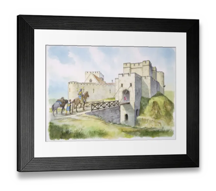 Framed Print : Helmsley Castle J040009