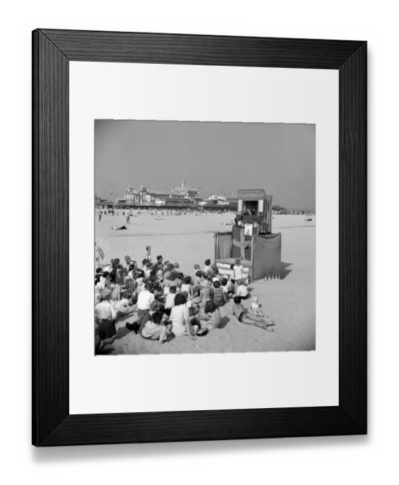 Framed Print : Punch and Judy show a98_10838