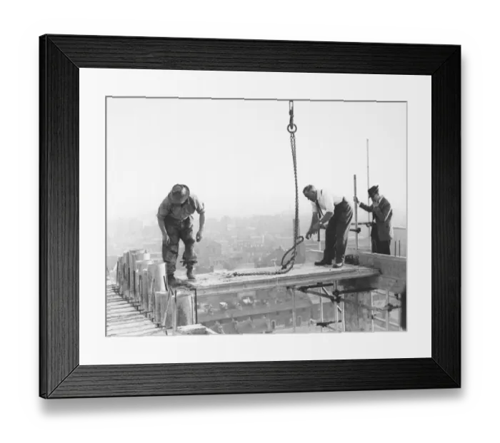 Framed Print : Construction work, Picton Street, Camberwell JLP01_01_111_61