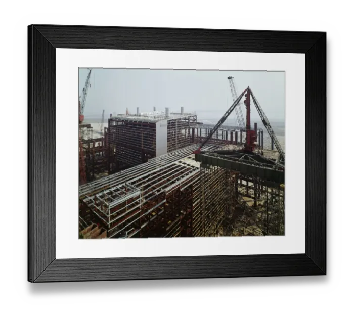 Framed Print : Power station construction JLP01_10_01234
