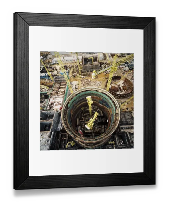 Framed Print : Building Sizewell B JLP01_11_47189_01