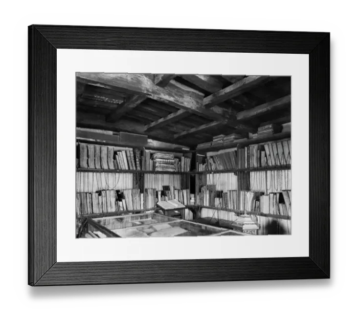 Framed Print : Chained Library CC78_00195