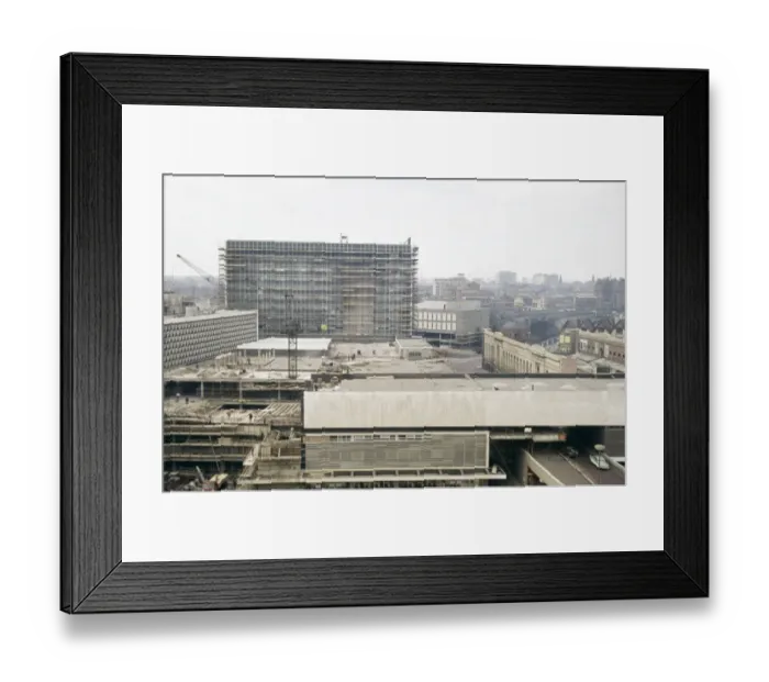 Framed Print : Building the Bull Ring JLP01_14_00001