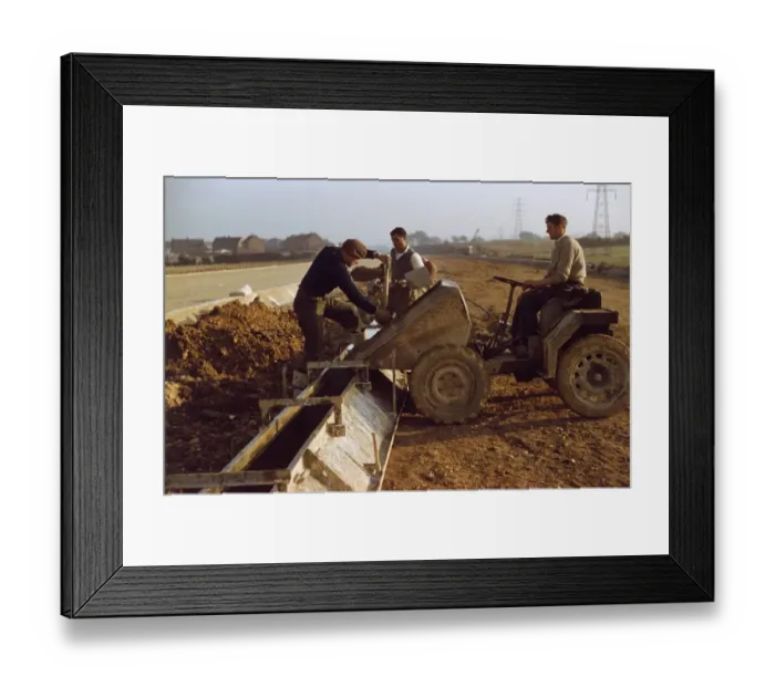 Framed Print : Building the M1 JLP01_14_00016 Framed Print : Building the M1 JLP01_14_00016