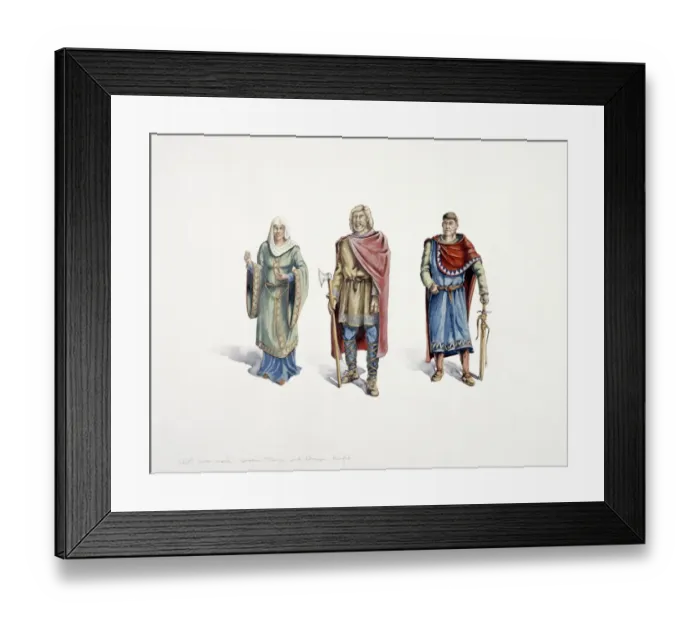Framed Print : Saxons and Normans J000019 Framed Print : Saxons and Normans J000019