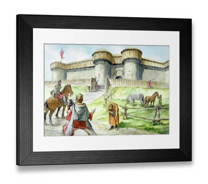 Framed Print : Helmsley Castle J040007