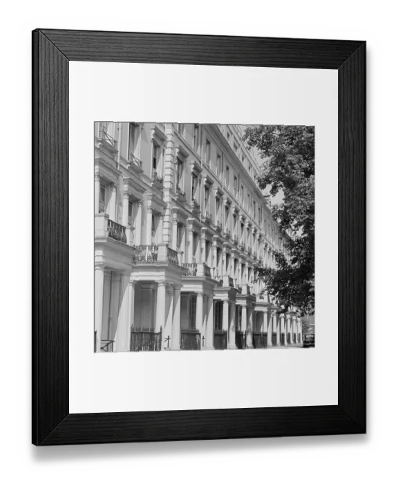 Framed Print : Terraced houses a064780