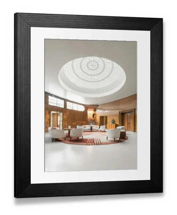 Framed Print : Entrance Hall, Eltham Palace DP165860 Framed Print : Entrance Hall, Eltham Palace DP165860