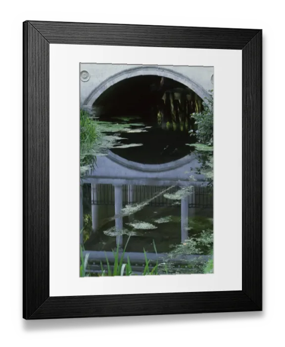 Framed Print : Tea House Bridge reflection M070390