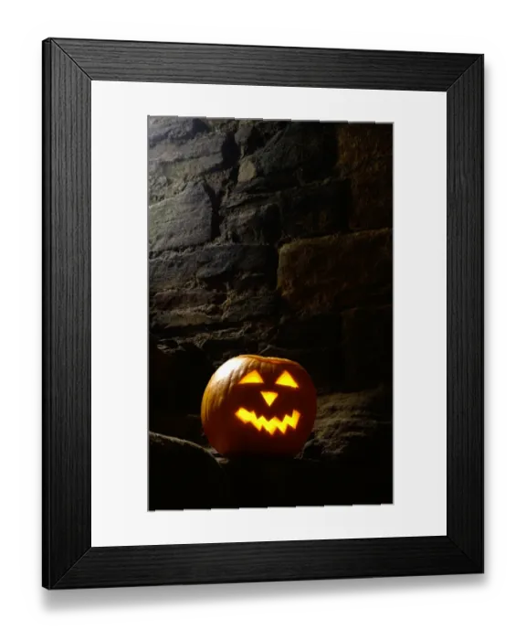 Framed Print : Halloween pumpkin N060892