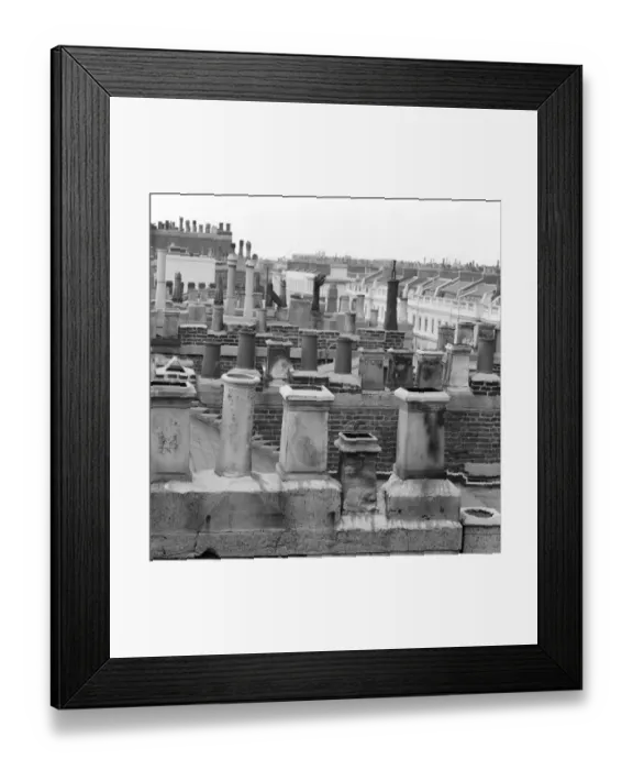 Framed Print : Roof tops, Eaton Place, London a064894