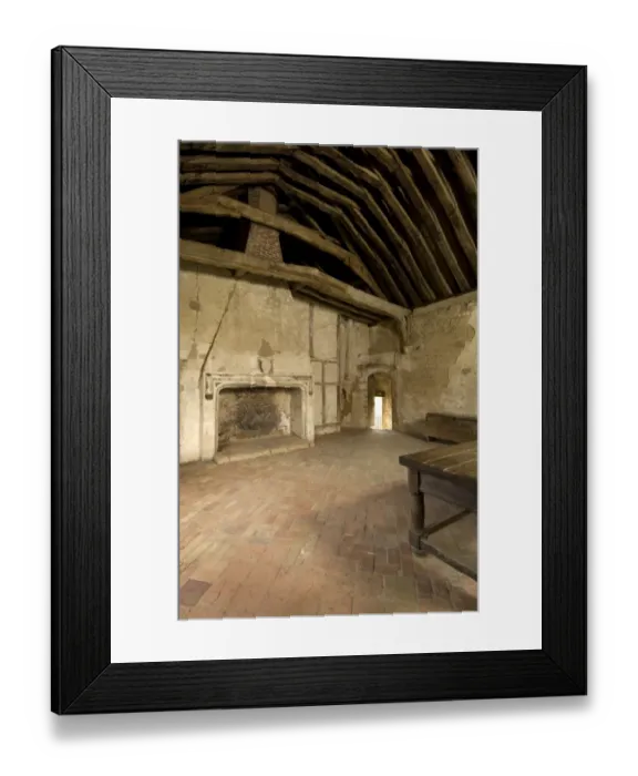 Framed Print : Castle Acre Priory. First floor bedchamber N071735
