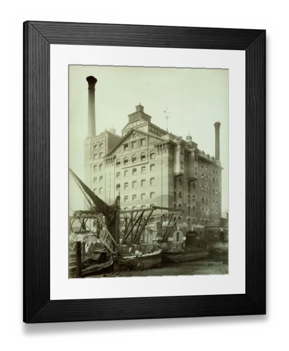 Framed Print : Robinsons Flour Mill, Deptford, London 1883 BL03876