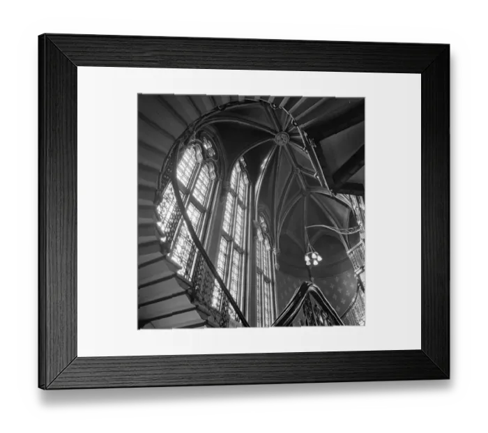 Framed Print : St. Pancras Hotel staircase a062211
