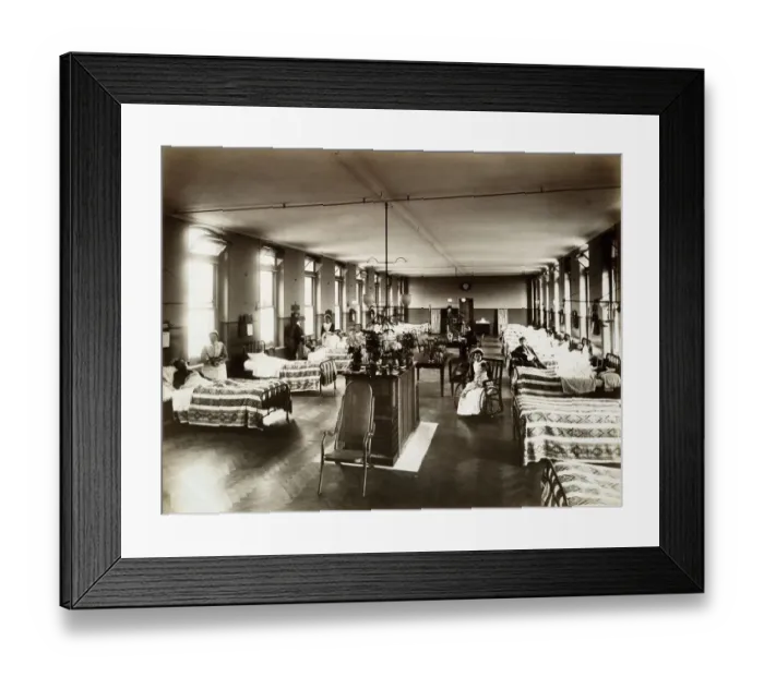 Framed Print : Great Northern Central Hospital 1888 BL08708