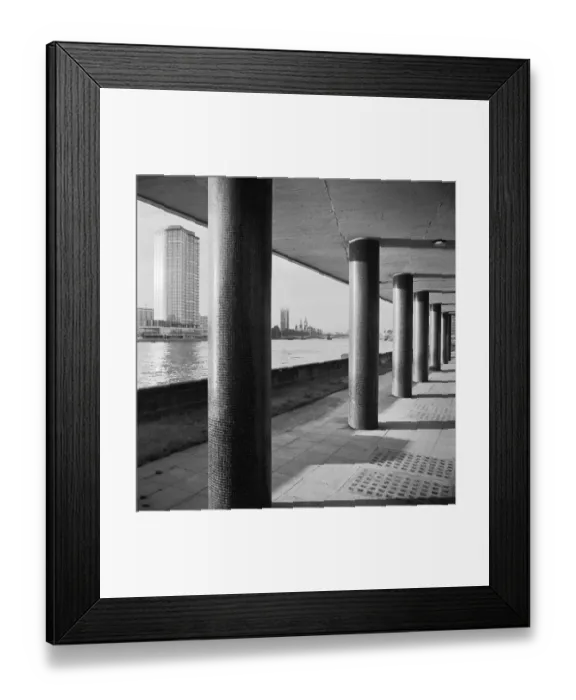 Framed Print : View across the Thames towards Vickers Tower a063295