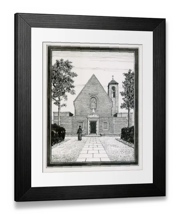 Framed Print : St Joan of Arc Church, Farnham ME001218