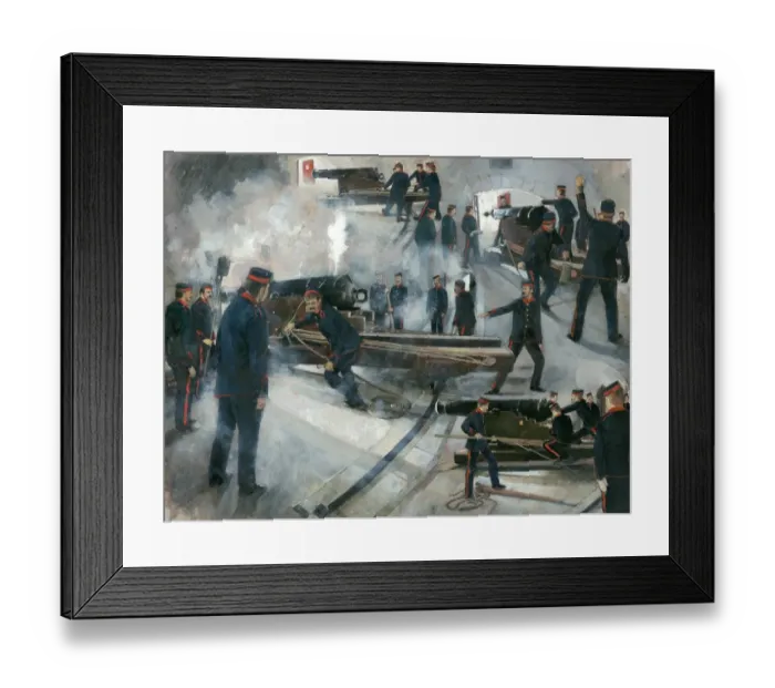 Framed Print : Gun crew IC123_004
