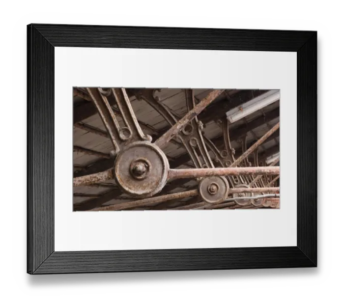 Framed Print : Cast iron roof struts DP163669