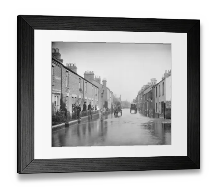Framed Print : Flooded street CC73_00433 Framed Print : Flooded street CC73_00433